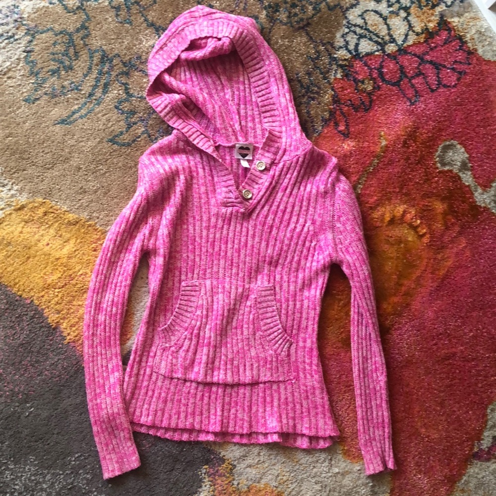 Knitted Hooded Sweater